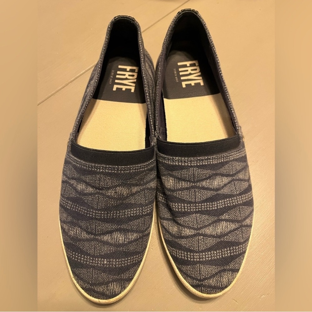 FRYE Blue Patterned Melanie Slip-On Shoes